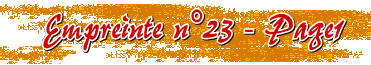 Empreinte n�23 - Page1